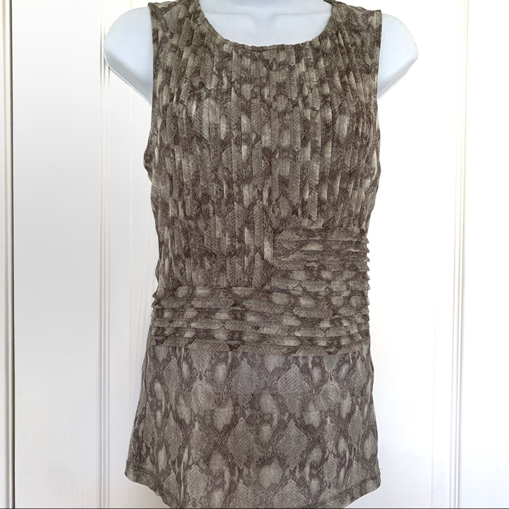 NWOT The Limited snake pattern sleeveless blouse